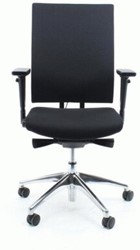 Bureaustoel 787 Edition Comfort alu in stof Oasis zwart